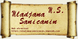 Mlađana Saničanin vizit kartica